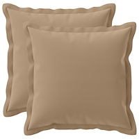 vidaXL Kuddöverdrag 2 st HOUTEN Taupe 35 x 35 cm Polyester