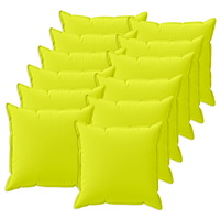 vidaXL Kuddöverdrag 12 st HOUTEN Klart grön. 40 x 40 cm Polyester