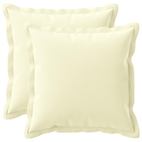 vidaXL Kuddöverdrag 2 st HOUTEN Gräddvit 40 x 40 cm Polyester