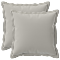 vidaXL Kuddöverdrag 2 st HOUTEN Grå 40 x 40 cm Polyester