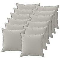 vidaXL Kuddöverdrag 12 st HOUTEN Grå 40 x 40 cm Polyester