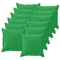 vidaXL Kuddöverdrag 12 st HOUTEN Grön 40 x 40 cm Polyester
