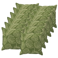 vidaXL Kuddöverdrag 12 st HOUTEN Bladdesign 40 x 40 cm Polyester