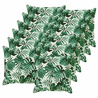 vidaXL Kuddöverdrag 12 st HOUTEN Bladmönster 40 x 40 cm Polyester