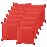 vidaXL Kuddöverdrag 12 st HOUTEN Röd 40 x 40 cm Polyester