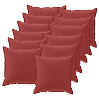 vidaXL Kuddöverdrag 12 st HOUTEN Vinröd 40 x 40 cm Polyester