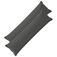 vidaXL Kuddöverdrag 2 st HOUTEN Antracit 40 x 145 cm Polyester