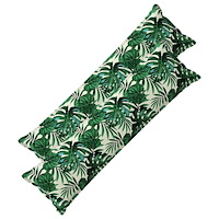 vidaXL Kuddöverdrag 2 st HOUTEN Bladmönster 40 x 145 cm Polyester