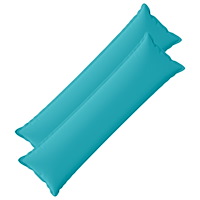 vidaXL Kuddöverdrag 2 st HOUTEN Turkos 40 x 145 cm Polyester