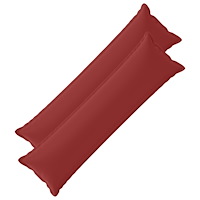 vidaXL Kuddöverdrag 2 st HOUTEN Vinröd 40 x 145 cm Polyester