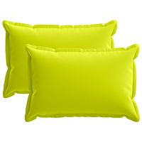vidaXL Kuddöverdrag 2 st HOUTEN Klart grön. 40 x 60 cm Polyester