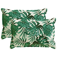 vidaXL Kuddöverdrag 2 st HOUTEN Bladmönster 40 x 60 cm Polyester