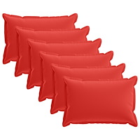 vidaXL Kuddöverdrag 6 st HOUTEN Röd 40 x 60 cm Polyester