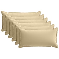 vidaXL Kuddöverdrag 6 st HOUTEN Beige 40 x 70 cm Polyester