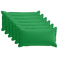 vidaXL Kuddöverdrag 6 st HOUTEN Grön 40 x 70 cm Polyester