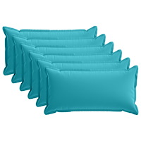 vidaXL Kuddöverdrag 6 st HOUTEN Turkos 40 x 70 cm Polyester