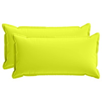 vidaXL Kuddöverdrag 2 st HOUTEN Klart grön. 40 x 80 cm Polyester