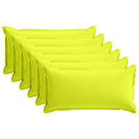 vidaXL Kuddöverdrag 6 st HOUTEN Klart grön. 40 x 80 cm Polyester