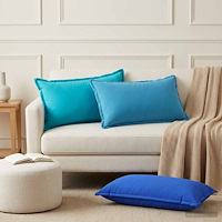 vidaXL Kuddöverdrag 6 st HOUTEN Kungsblå 40 x 80 cm Polyester