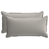 vidaXL Kuddöverdrag 2 st HOUTEN Grå 40 x 80 cm Polyester