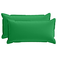 vidaXL Kuddöverdrag 2 st HOUTEN Grön 40 x 80 cm Polyester