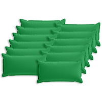 vidaXL Kuddöverdrag 12 st HOUTEN Grön 40 x 80 cm Polyester