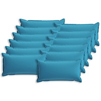 vidaXL Kuddöverdrag 12 st HOUTEN Ljusblå 40 x 80 cm Polyester