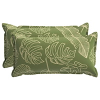 vidaXL Kuddöverdrag 2 st HOUTEN Bladdesign 40 x 80 cm Polyester