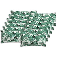 vidaXL Kuddöverdrag 12 st HOUTEN Bladmönster 40 x 80 cm Polyester