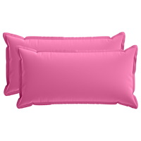 vidaXL Kuddöverdrag 2 st HOUTEN Rosa 40 x 80 cm Polyester