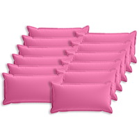vidaXL Kuddöverdrag 12 st HOUTEN Rosa 40 x 80 cm Polyester