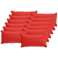 vidaXL Kuddöverdrag 12 st HOUTEN Röd 40 x 80 cm Polyester