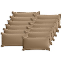 vidaXL Kuddöverdrag 12 st HOUTEN Taupe 40 x 80 cm Polyester
