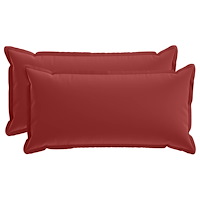 vidaXL Kuddöverdrag 2 st HOUTEN Vinröd 40 x 80 cm Polyester