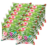 vidaXL Kuddöverdrag 12 st HOUTEN Svart 45 x 45 cm Polyester