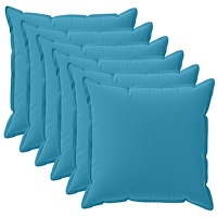 vidaXL Kuddöverdrag 6 st HOUTEN Ljusblå 50 x 50 cm Polyester