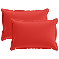 vidaXL Kuddöverdrag 2 st HOUTEN Röd 50 x 80 cm Polyester
