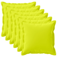 vidaXL Kuddöverdrag 6 st HOUTEN Klart grön. 55 x 55 cm Polyester