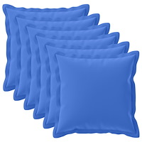 vidaXL Kuddöverdrag 6 st HOUTEN Kungsblå 55 x 55 cm Polyester