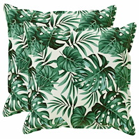 vidaXL Kuddöverdrag 2 st HOUTEN Bladmönster 55 x 55 cm Polyester