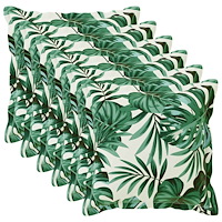 vidaXL Kuddöverdrag 6 st HOUTEN Bladmönster 55 x 55 cm Polyester