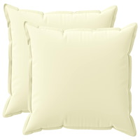 vidaXL Kuddöverdrag 2 st HOUTEN Gräddvit 60 x 60 cm Polyester
