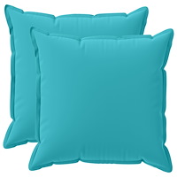 vidaXL Kuddöverdrag 2 st HOUTEN Turkos 60 x 60 cm Polyester