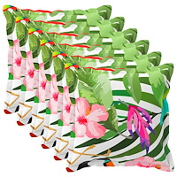vidaXL Kuddöverdrag 6 st HOUTEN Svart 65 x 65 cm Polyester