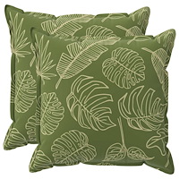 vidaXL Kuddöverdrag 2 st HOUTEN Bladdesign 65 x 65 cm Polyester