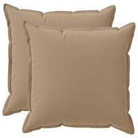 vidaXL Kuddöverdrag 2 st HOUTEN Taupe 65 x 65 cm Polyester