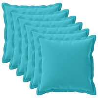 vidaXL Kuddöverdrag 6 st HOUTEN Turkos 70 x 70 cm Polyester