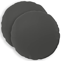 vidaXL Kuddöverdrag 2 st HEERLEN Antracit Ø 30 cm Polyester