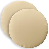 vidaXL Kuddöverdrag 2 st HEERLEN Beige Ø 30 cm Polyester