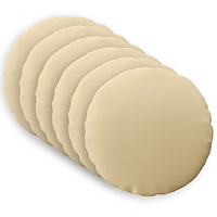 vidaXL Kuddöverdrag 6 st HEERLEN Beige Ø 30 cm Polyester